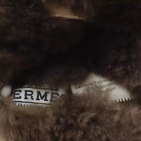 Auth HERMES Hand Muff Hand Warmer Brown Leather/Fur - Picture 9 of 9